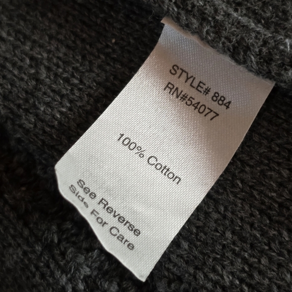 Cabi Gray Knit Flared A-Line Skirt Small | Scallop Hem Cotton Sweater Skirt - Picture 8 of 9